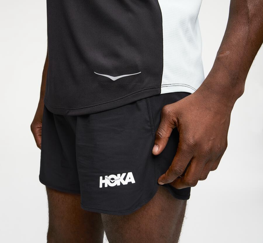 Hoka One One Mens Tops - Performance Tank - Black/Blue - ANKU28901